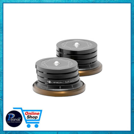 ฐานรองเครื่องเสียง HIFISTAY : SOFT JELLY (50 MM) (BLACK/BROWN) SET OF 4_3